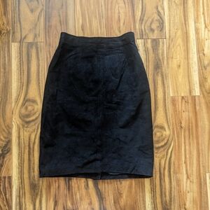 Vintage suede black pencil skirt from G-III, size 3/4 Waist 25''